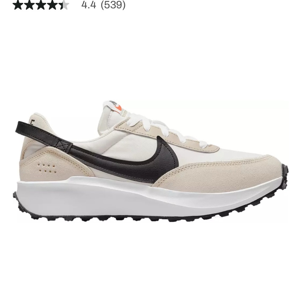 Nike Women's Beige and Black Sneakers